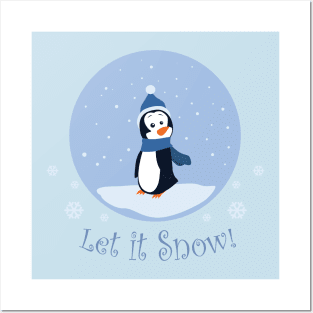 Let it Snow! (Penguin) Posters and Art